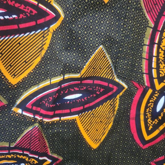 African Dashiki Shirt‎ Size Handmade in Kenya Men's Medium Cotton - Picture 7 of 7